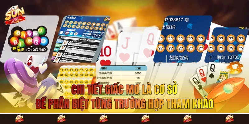 Chi tiết giấc mơ là cơ sở để phân biệt từng trường hợp tham khảo Chi tiết giấc mơ là cơ sở để phân biệt từng trường hợp tham khảo
